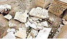 Israel-desecration of graves at Mt of Olives cemetery.jpg