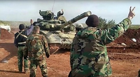 Russian tank in Syria