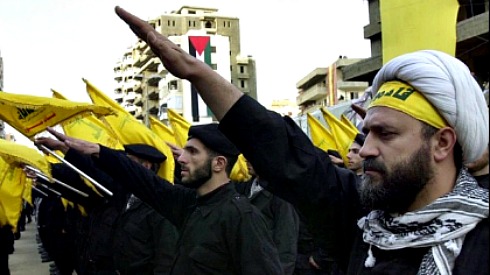 Hezbollah fighters take oath.jpg