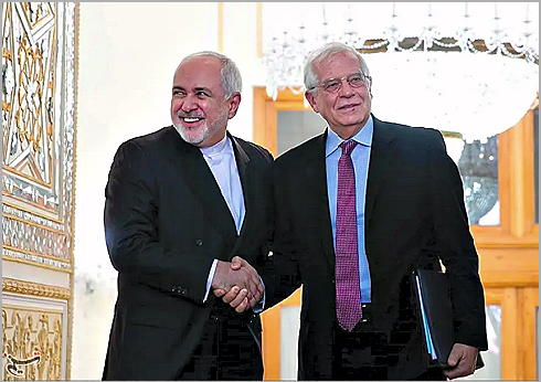 Iran FM Zarif and EU rep 