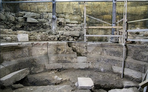 Western Wall-theater-like structure