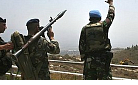 UNIFIL soldier waves 
