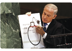 Bibi talking about Iran