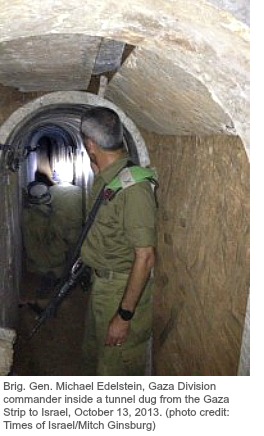 Gaza Div IDF commander in tunnel.jpg