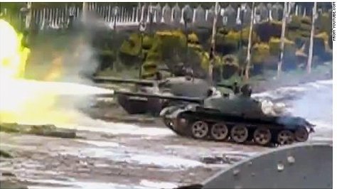 Syrian army uses human shields on tanks #1(d).jpg