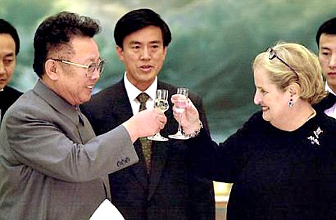 N. Korea-Kim Jong Il & Sec of State Madeline Albright.jpg