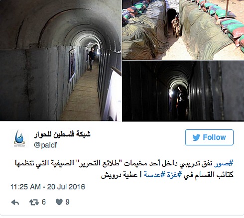 Hamas Terror Tunnels Tour-social media