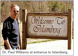 Islamberg-Dr. Paul Williams at entrance.jpg